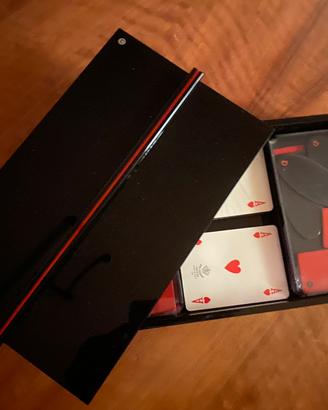 NUOVO Guzzini Scatola box poker con carte