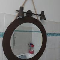 specchio bagno rotondo + luci