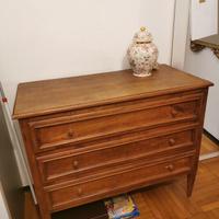 Cassettiera comò legno massello 3 cassetti vintage
