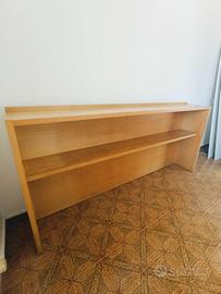 Testata contenitore mobile letto vintage in legno