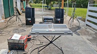 IMPIANTO AUDIO COMPLETO PROFESSIONALE 6000W