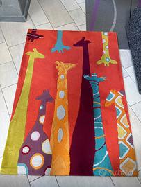 Tappeto giraffe arancione