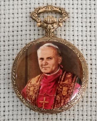 orologio da taschino vintage Papa Giovanni PaoloII