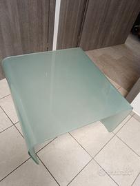 tavolo da salotto in cristallo