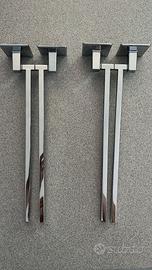 Due porta salviette 2 barre Tilda cromo Koh-I-Noor