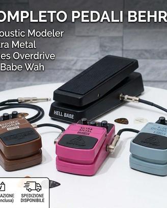 Lotto Pedali Chitarra Behringer