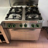 cucina a gas inox