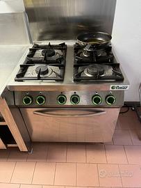 cucina a gas inox