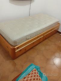 letto singolo più cassettiera 