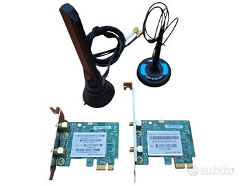 SCHEDE PCI WIRELES CON ANTENNE ESTERNE E HUB USB