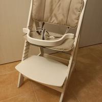 Seggiolone sedia regolabile in legno