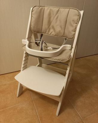 Seggiolone sedia regolabile in legno