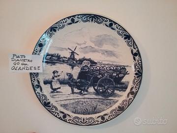 CERAMICA, PIATTO OLANDESE DIAMETRO 40 cm
