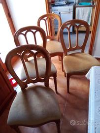 4 sedie robuste, prezzo irrisorio 