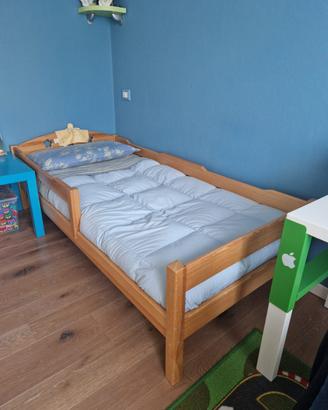 Letto legno naturale con materasso
