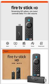 Fire tv stick HD 8gb ancora sigillata