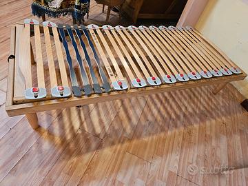 rete doghe con movimento e materasso 80x190