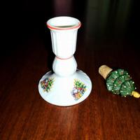 SET: CANDELABRO IN PORCELLANA FINE + TAPPO NUOVO