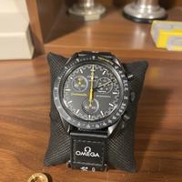 Orologio stile MoonSwatch Mercury nero