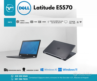 Dell latitude E5570 i7 16GB 256Gb SSD - 15"