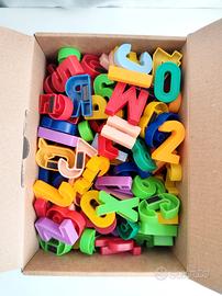 Lettere e numeri magnetici vintage gioco 