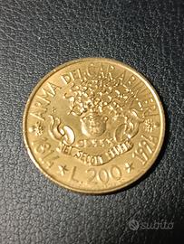 Moneta £ 200 Arma Carabinieri 