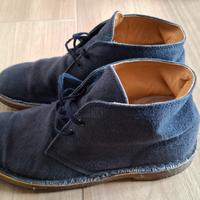 Polacchine Clarks Uomo 42 Blu (Modello in Tela)