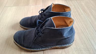 Polacchine Clarks Uomo 42 Blu (Modello in Tela)