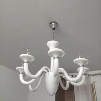 lampadario vetro bianco 