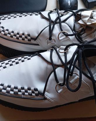 Scarpe Demonia Creepers 502 white PU