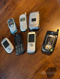 Lotto 7 cellulari vintage