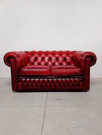 Divano chesterfield chester club vintage bordeaux 