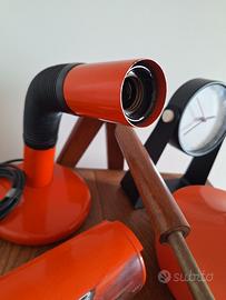 Lampada vintage Targetti arancione 