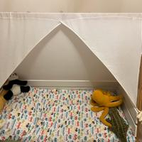 Letto montessoriano con materaaso e biancheria