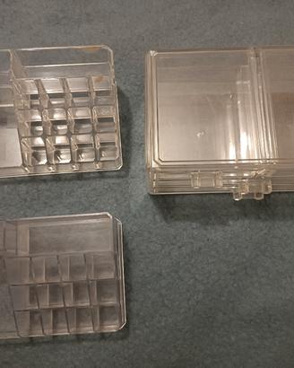 Set porta trucchi, accessori in plexiglass 