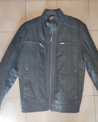 Giacca Vera Pelle uomo marrone tg.54