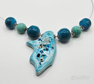 Collana Turchese e Ceramica