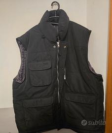 Gilet nero sportivo multitasche 