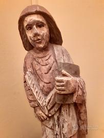 scultura in legno massello