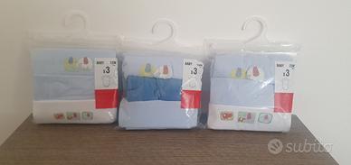 Set di 3 body maschio nuovi 12/18/24 mesi