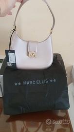 Marc Ellis * Borsa Flat M Rosa Antico con Logo