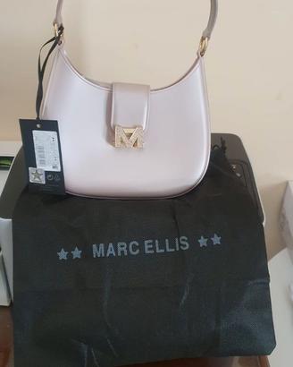 Marc Ellis * Borsa Flat M Rosa Antico con Logo