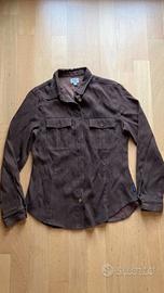 Armani Junior camicia in velluto marrone 10 anni