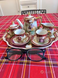 set da caffe stile Roccocò vintage 