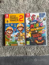 Nintendo Switch - 2 giochi SUPER MARIO (Maker 3d w