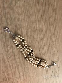 Bracciale con perle bigiotteria