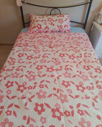 trapunta estiva double face rosa 230x205cm 