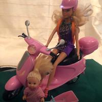Barbie + vespa+ bambina