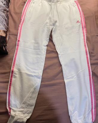 PANTALONI TUTA BIANCHI ADIDAS