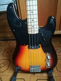 Basso harley Benton corde lisce e straplocks